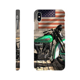 Harley under flag - Mobile cover