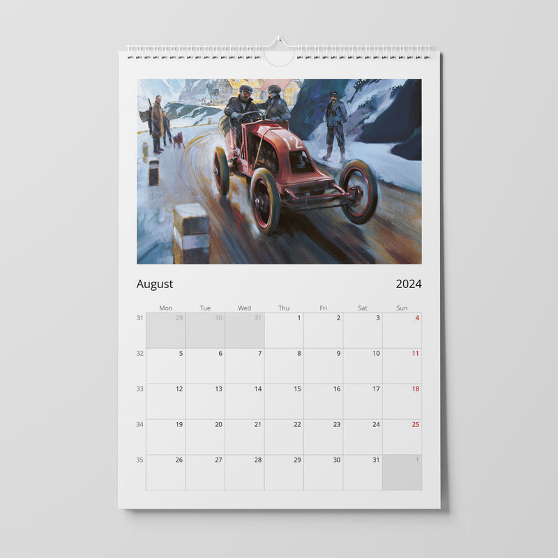 Auto art calendar 2024