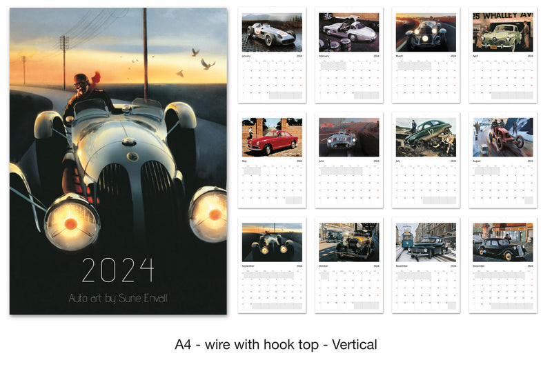 Auto art calendar 2024