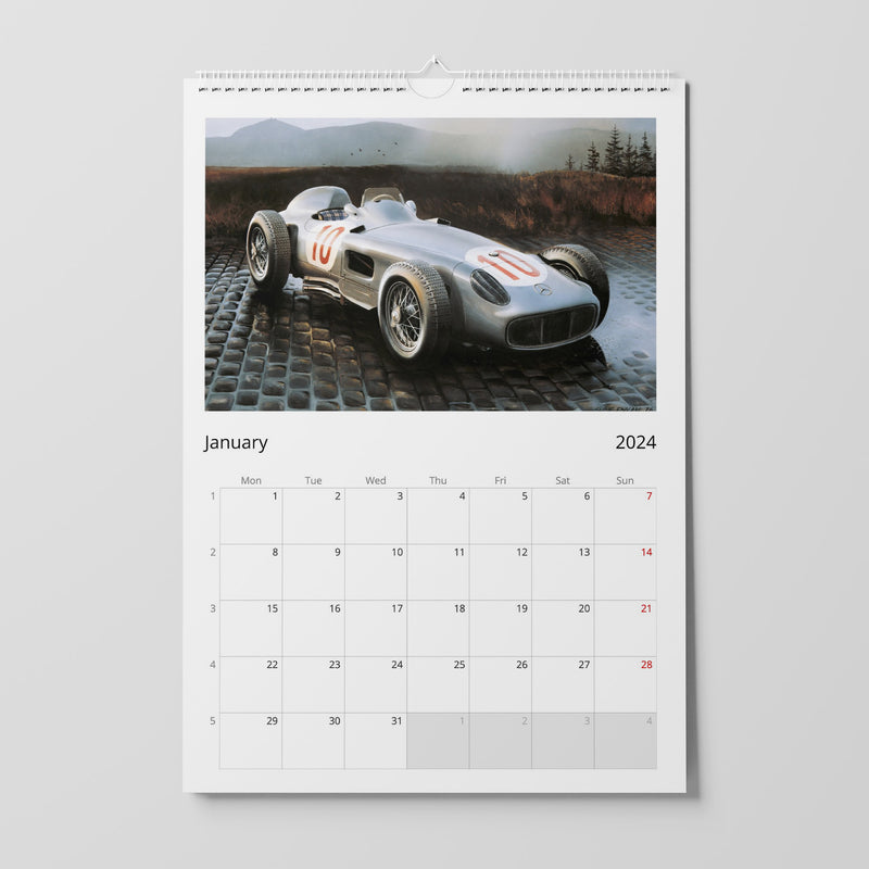 Auto art calendar 2024