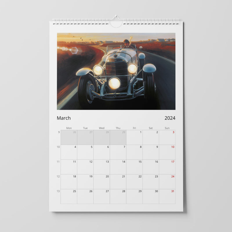 Auto art calendar 2024