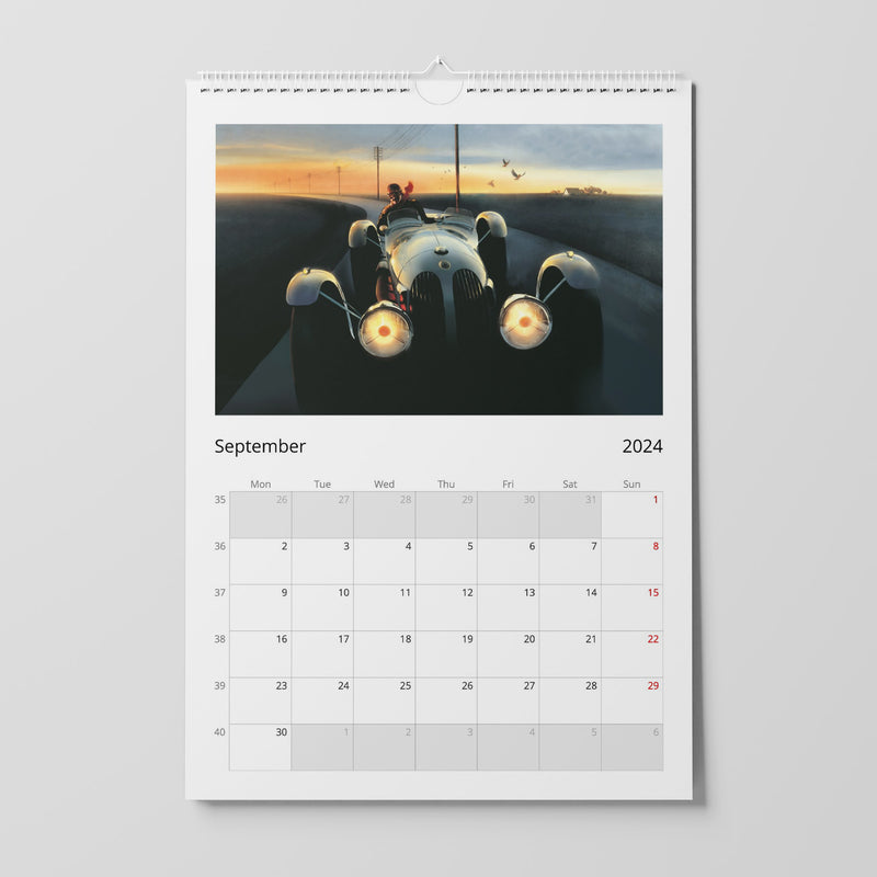 Auto art calendar 2024