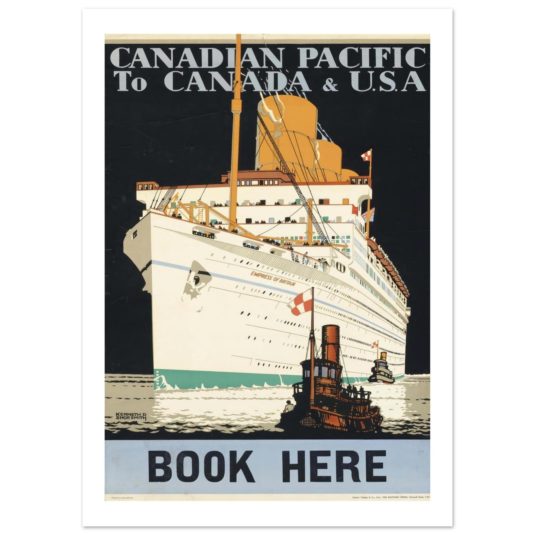 Canadian Pacific, Empress of Britain Poster - Transit Art