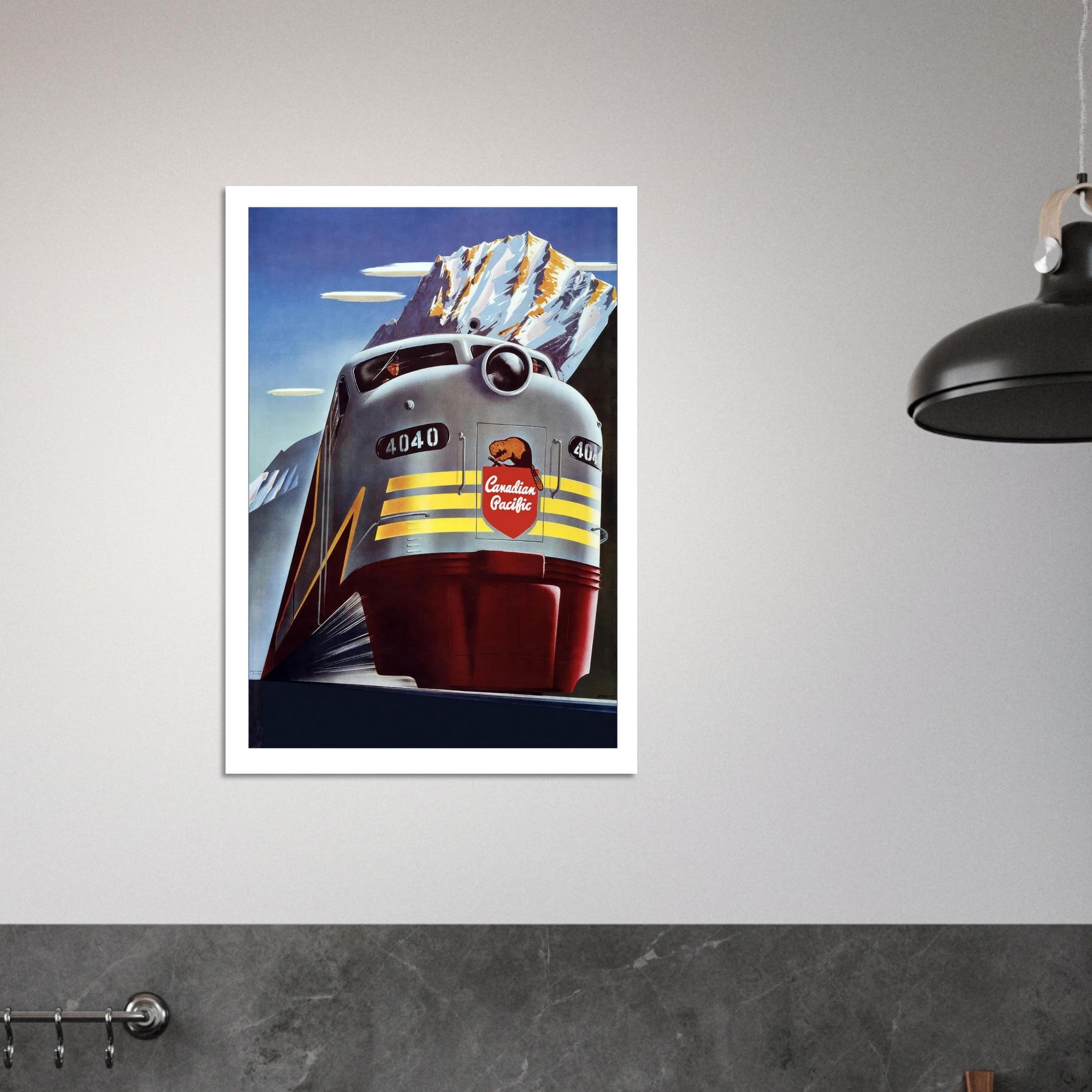 Canadian Pacific Railway "4040" Vintage Poster - Transit Art