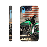 Harley under flag - Mobile cover