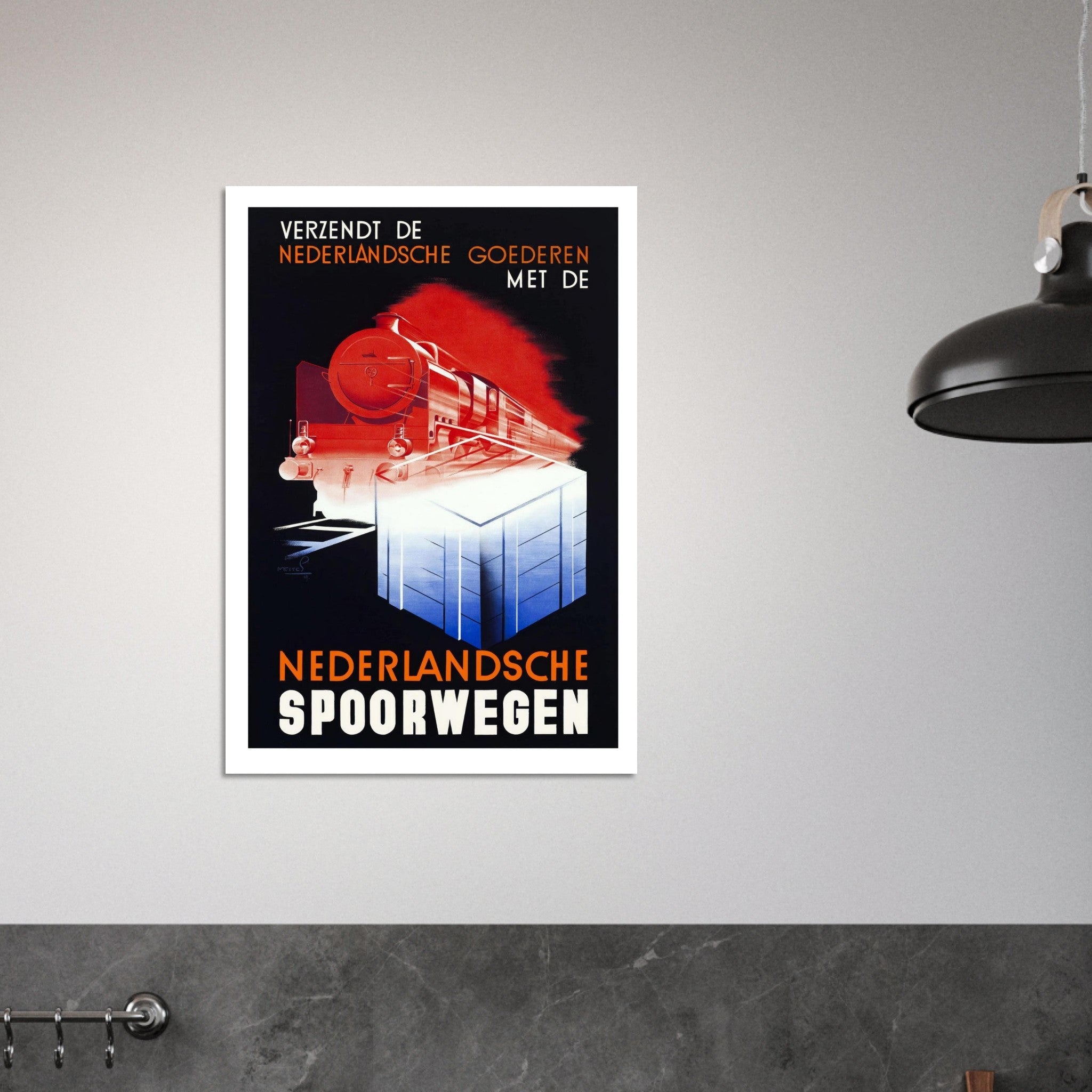 Dutch Railways Cargo Poster - Transit Art