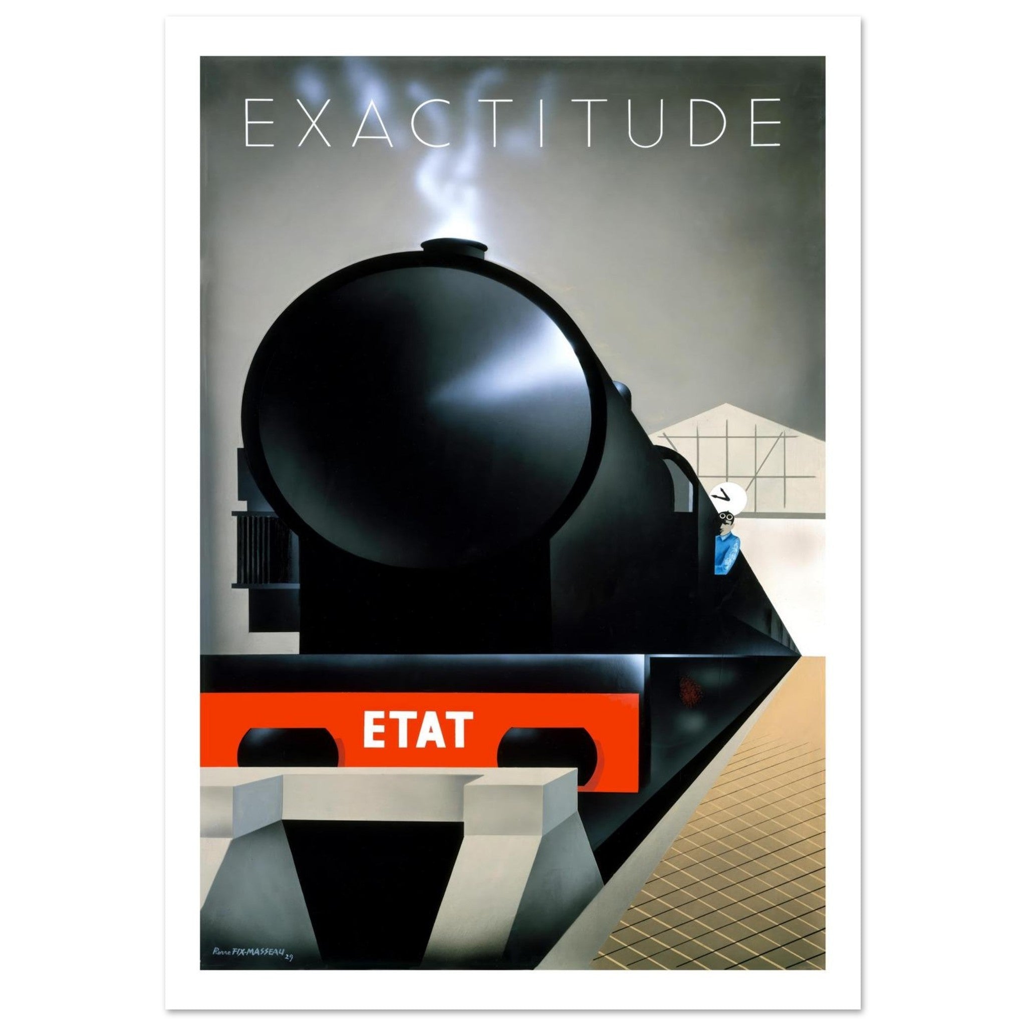 Exactitude Train Poster - Transit Art