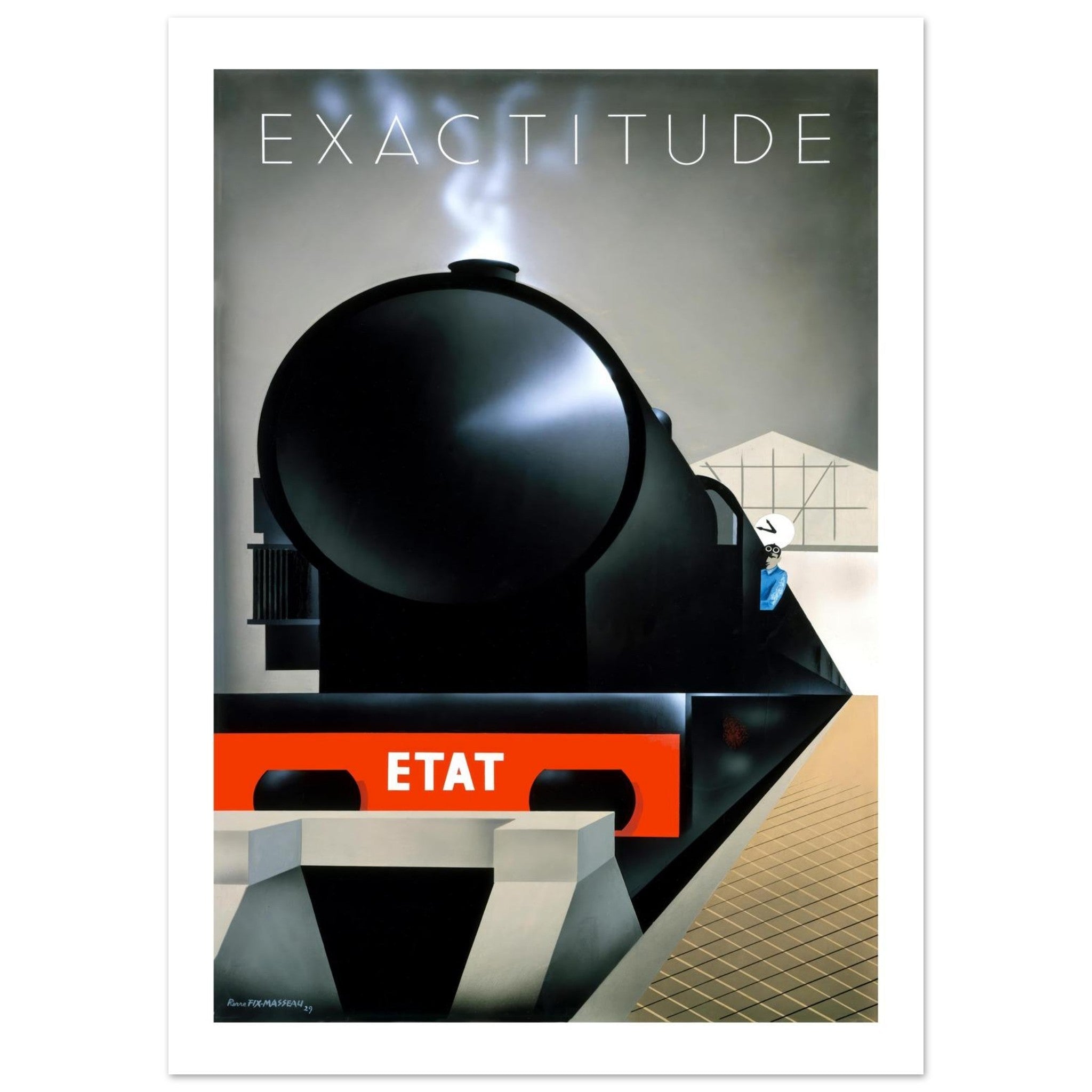 Exactitude Train Poster - Transit Art