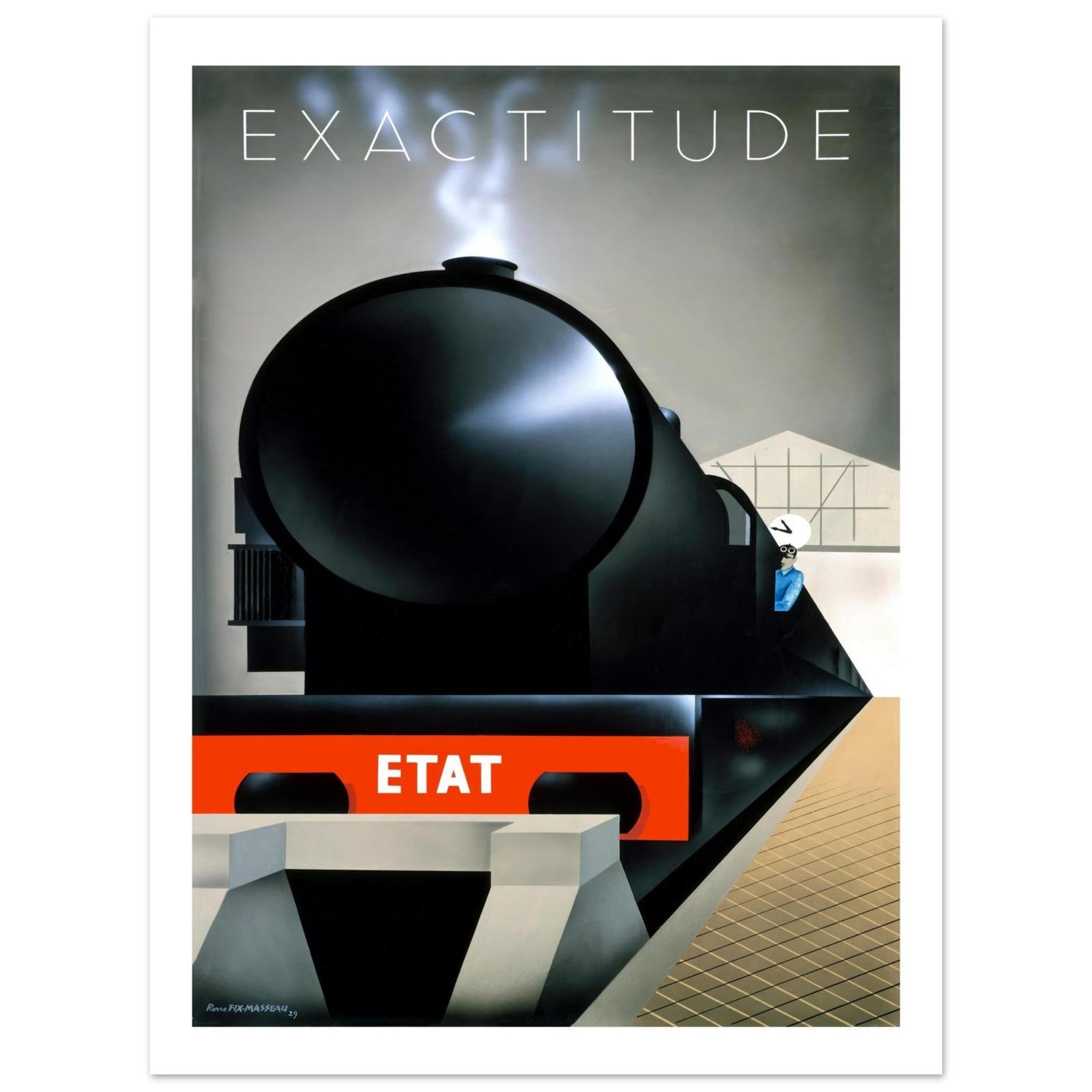 Exactitude Train Poster - Transit Art