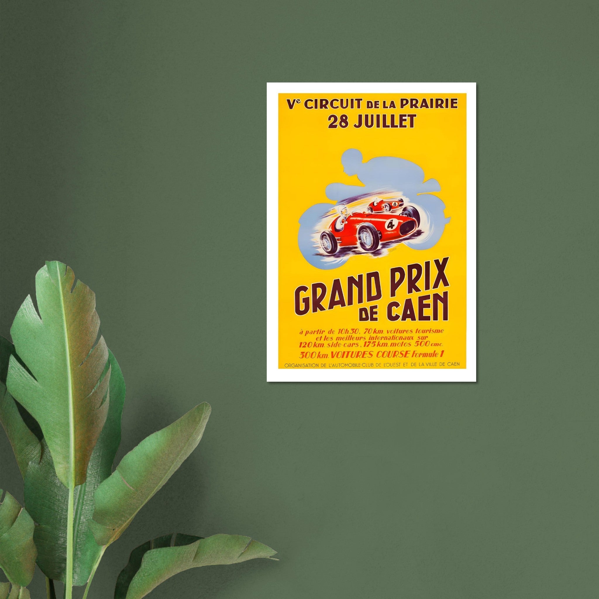Grand Prix de Caen Circuit de la Prairie Poster - Transit Art