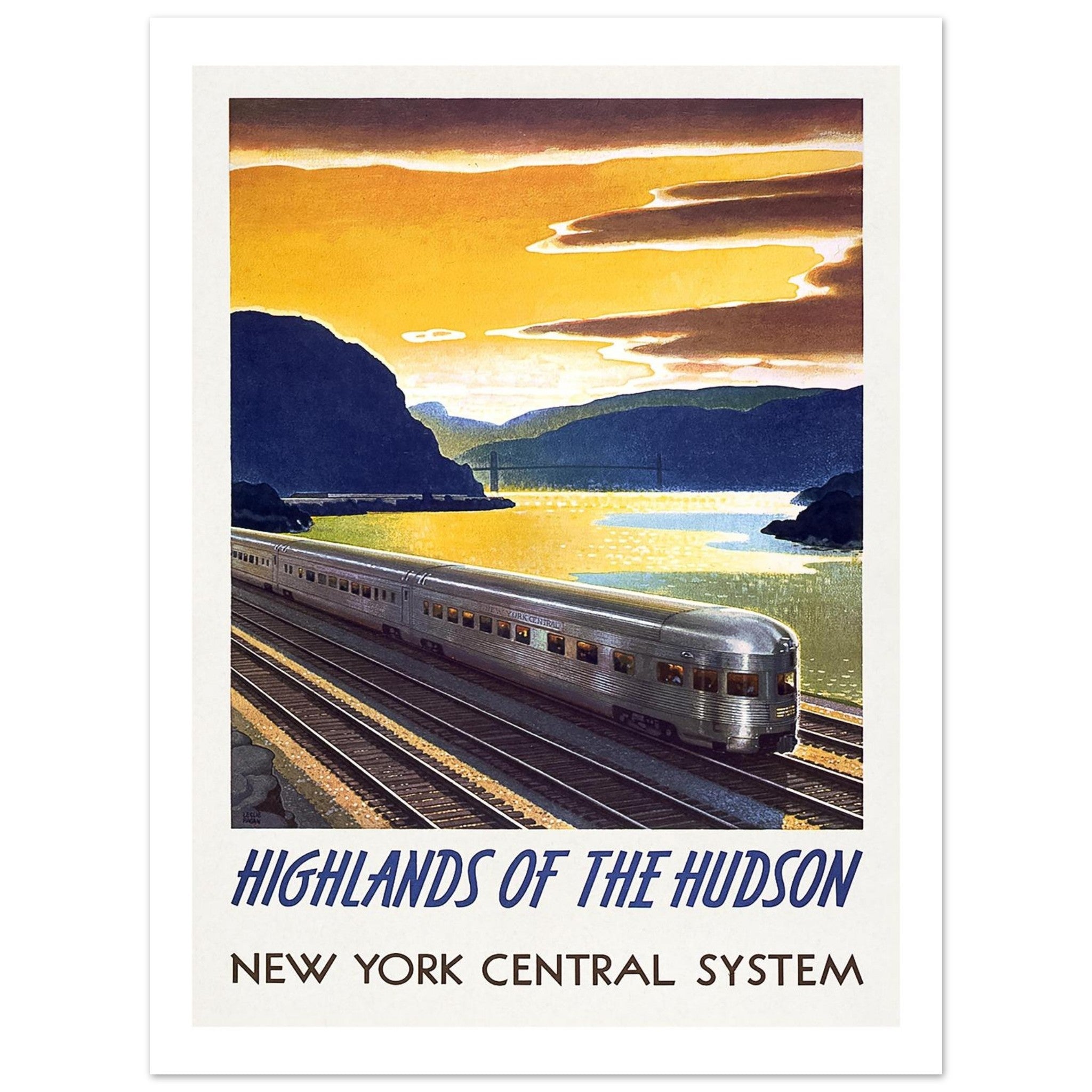 Highlands of the Hudson – New York Central System - Transit Art