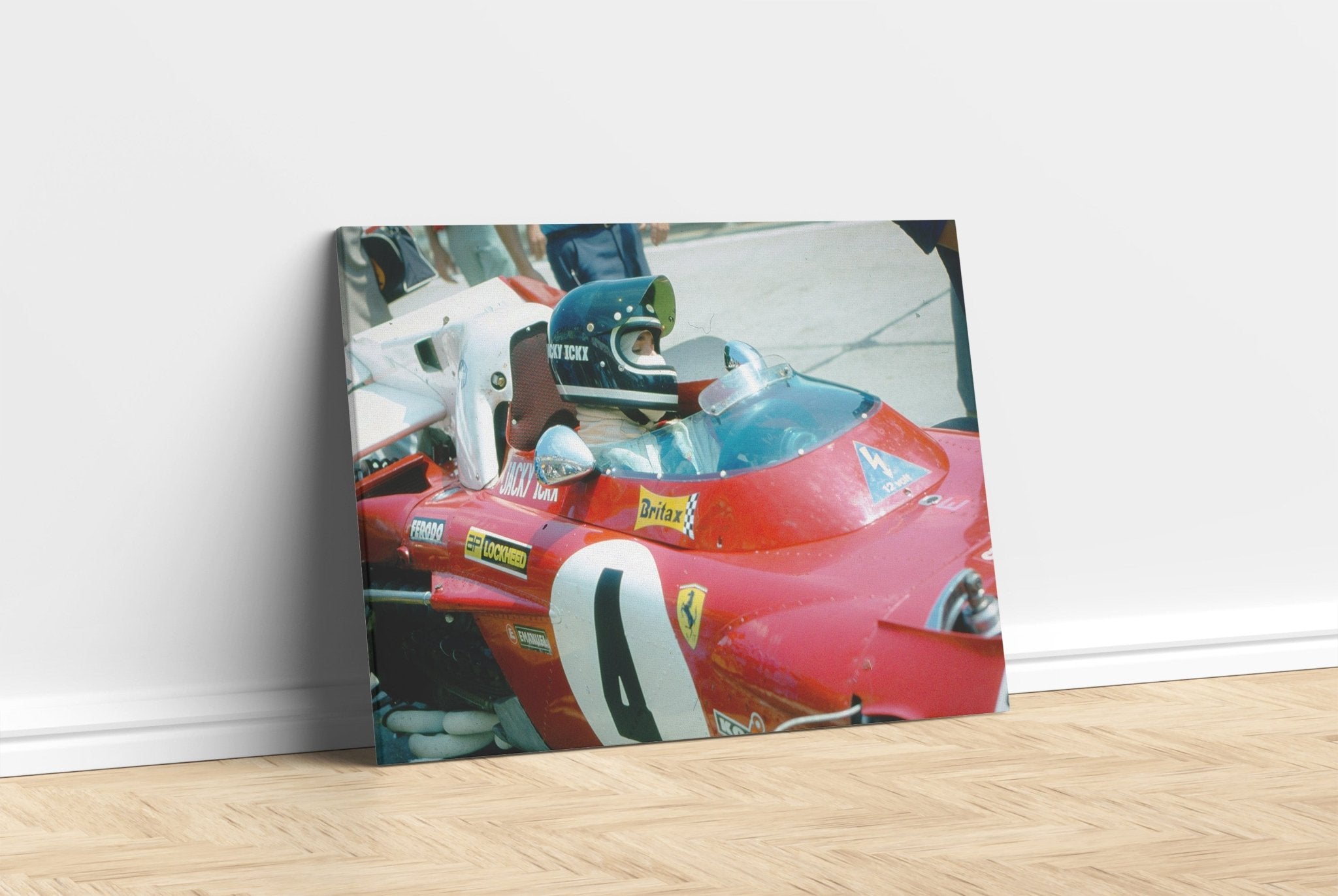 Jacky Ickx at Nürburgring II - canvas - Transit Art