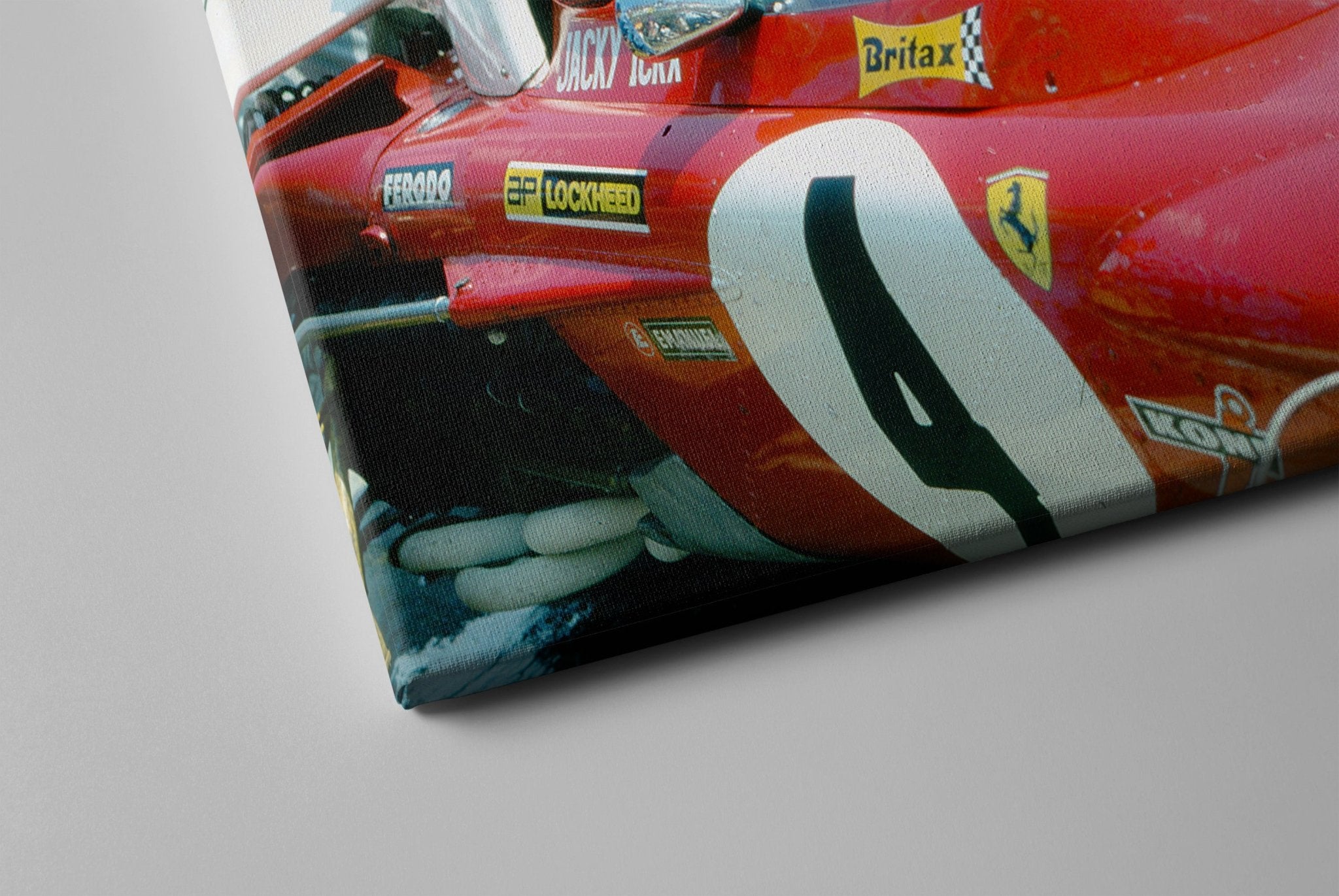 Jacky Ickx at Nürburgring II - canvas - Transit Art