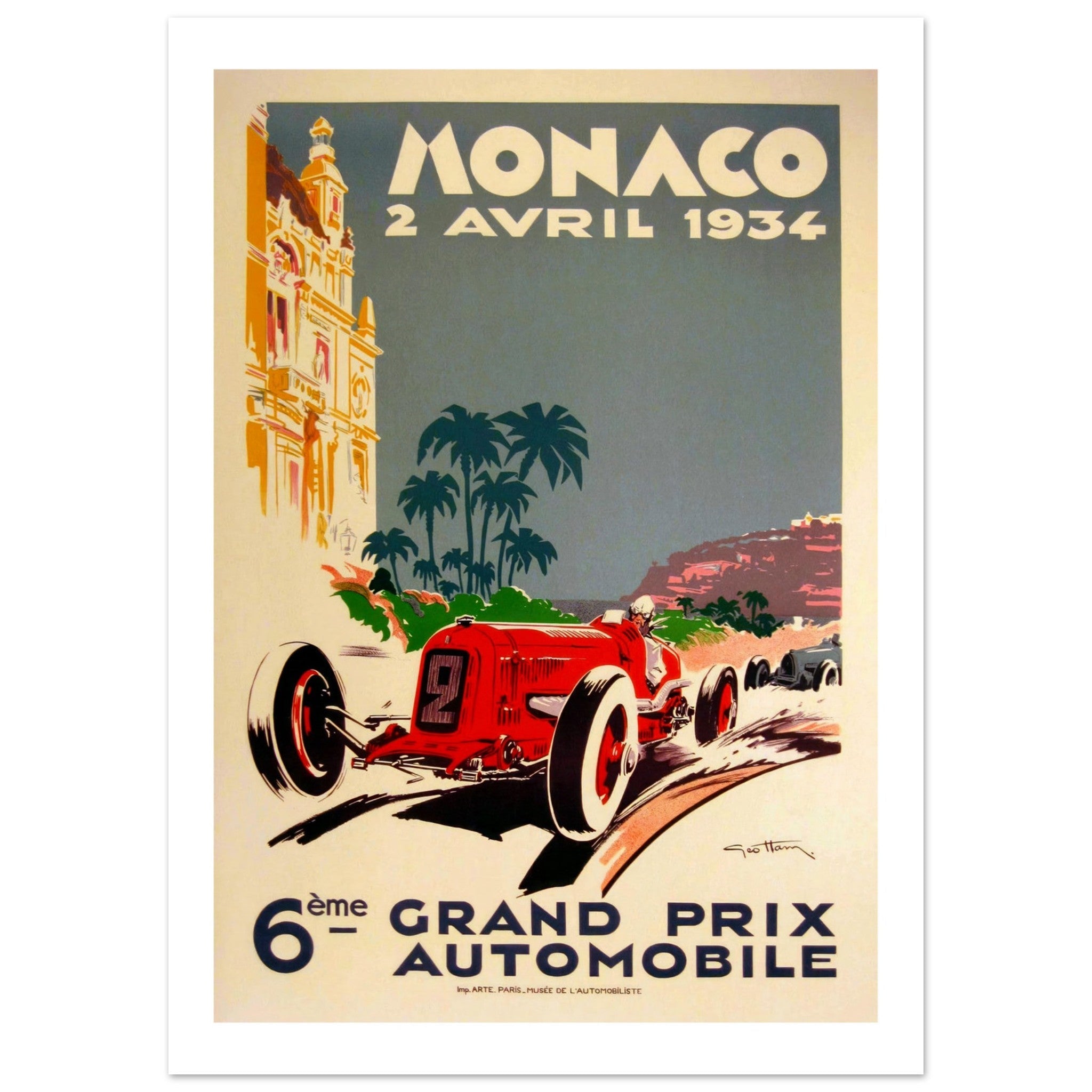 Monaco Grand Prix 1934 - Transit Art