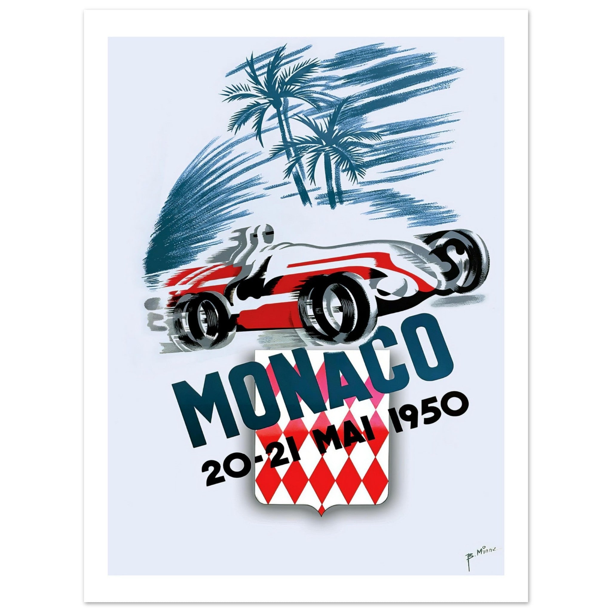 Monaco Grand Prix 1950 - Transit Art