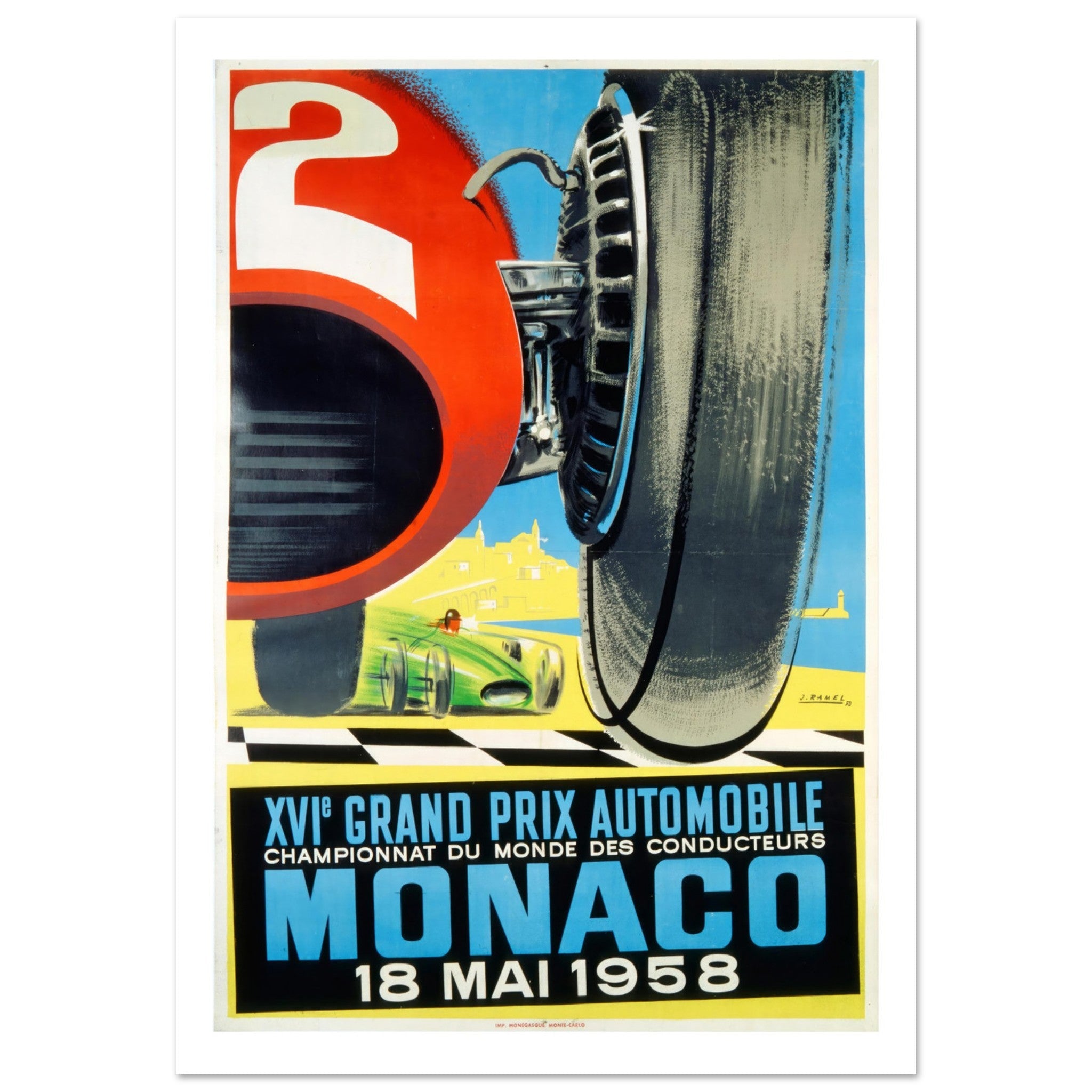 Monaco Grand Prix 1958 - Transit Art