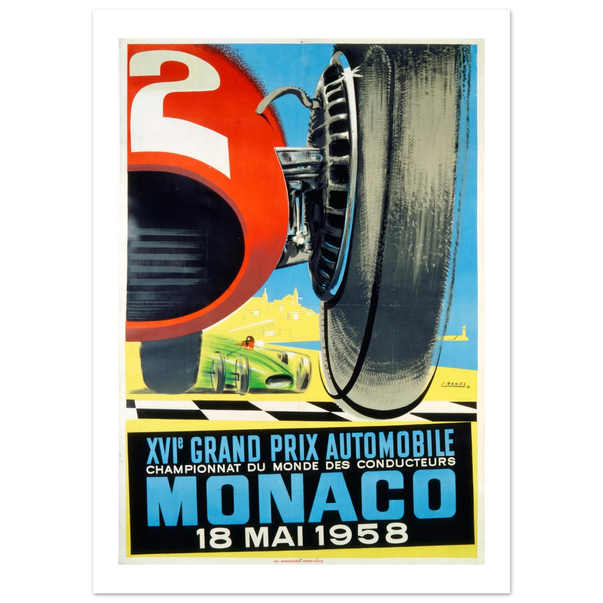 Monaco Grand Prix 1958 - Transit Art