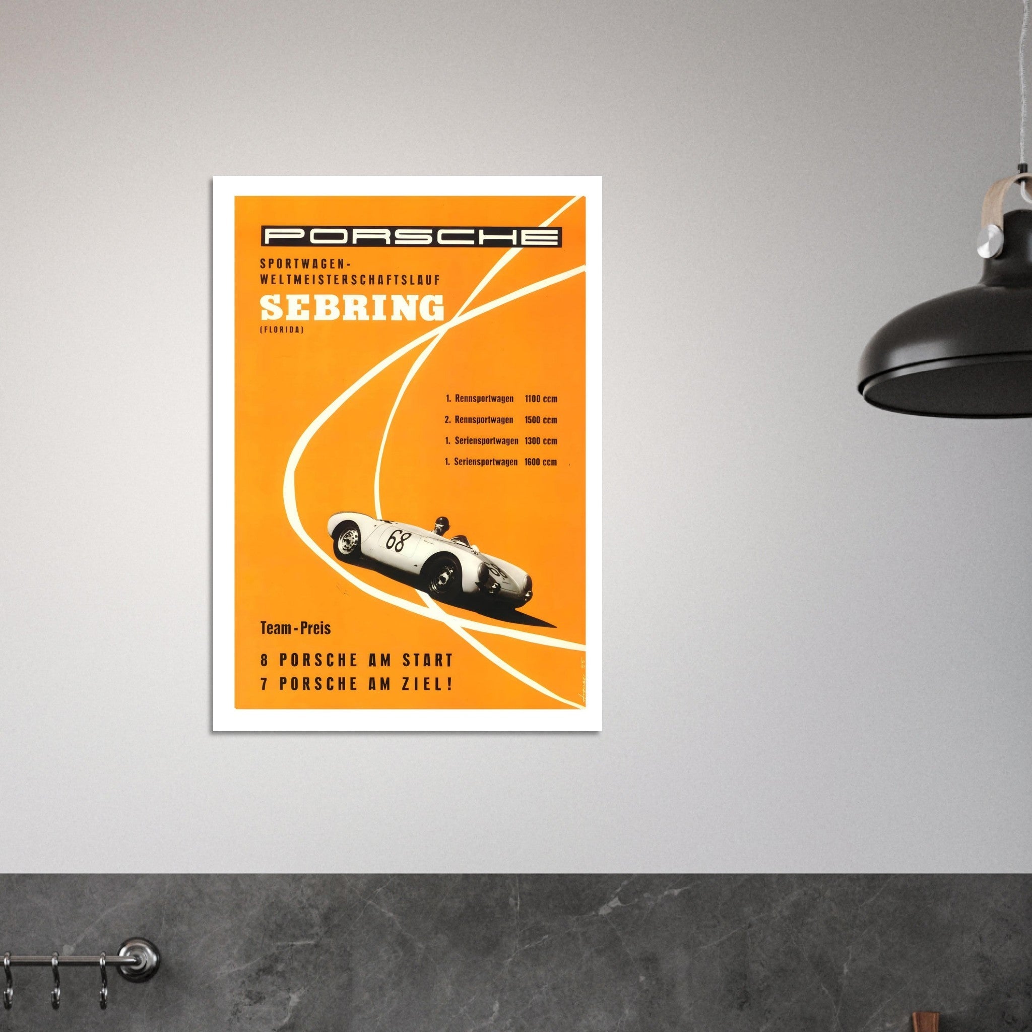 Porsche Sebring World Sportscar Championship Poster - Transit Art