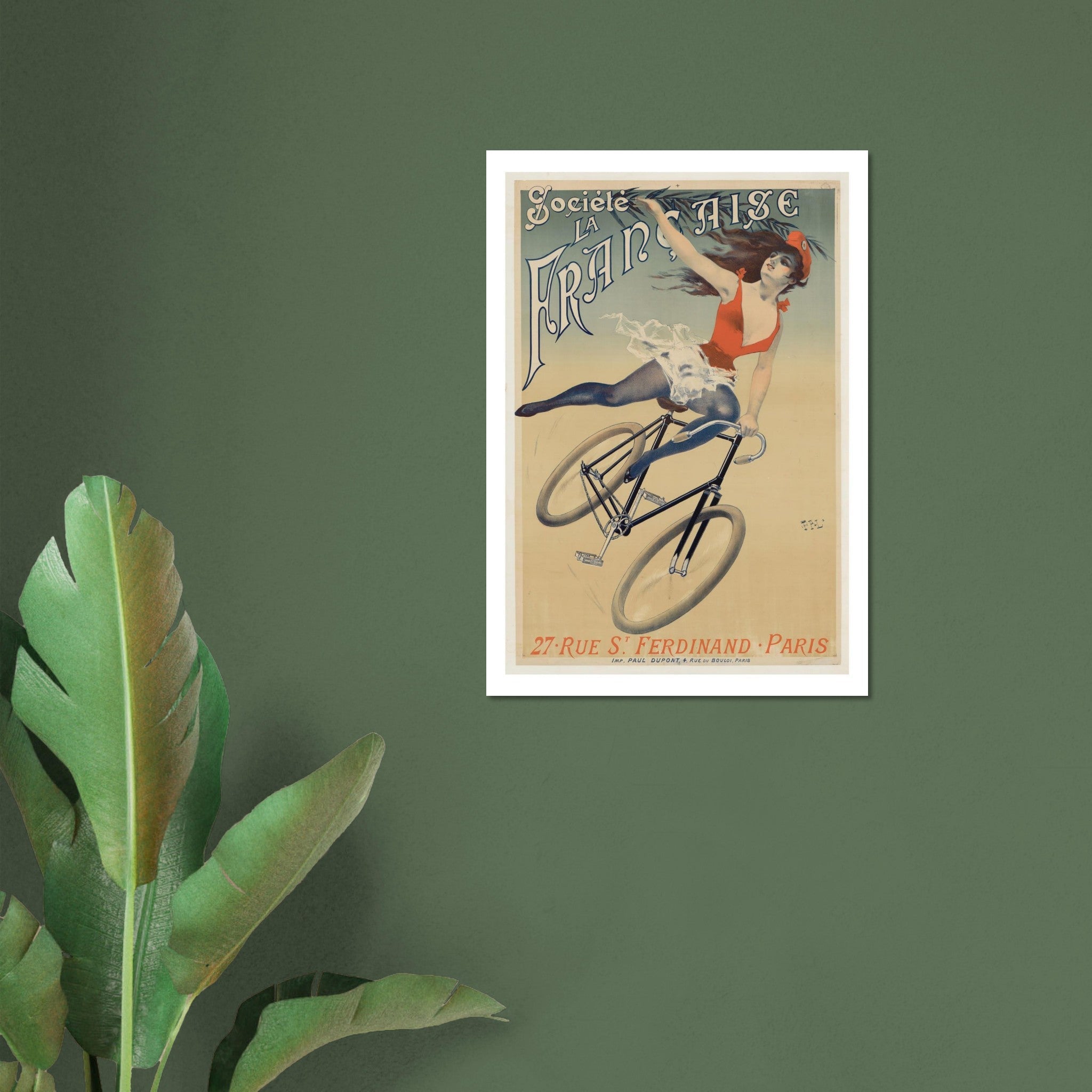 Société La Française Bicycle Poster - Transit Art
