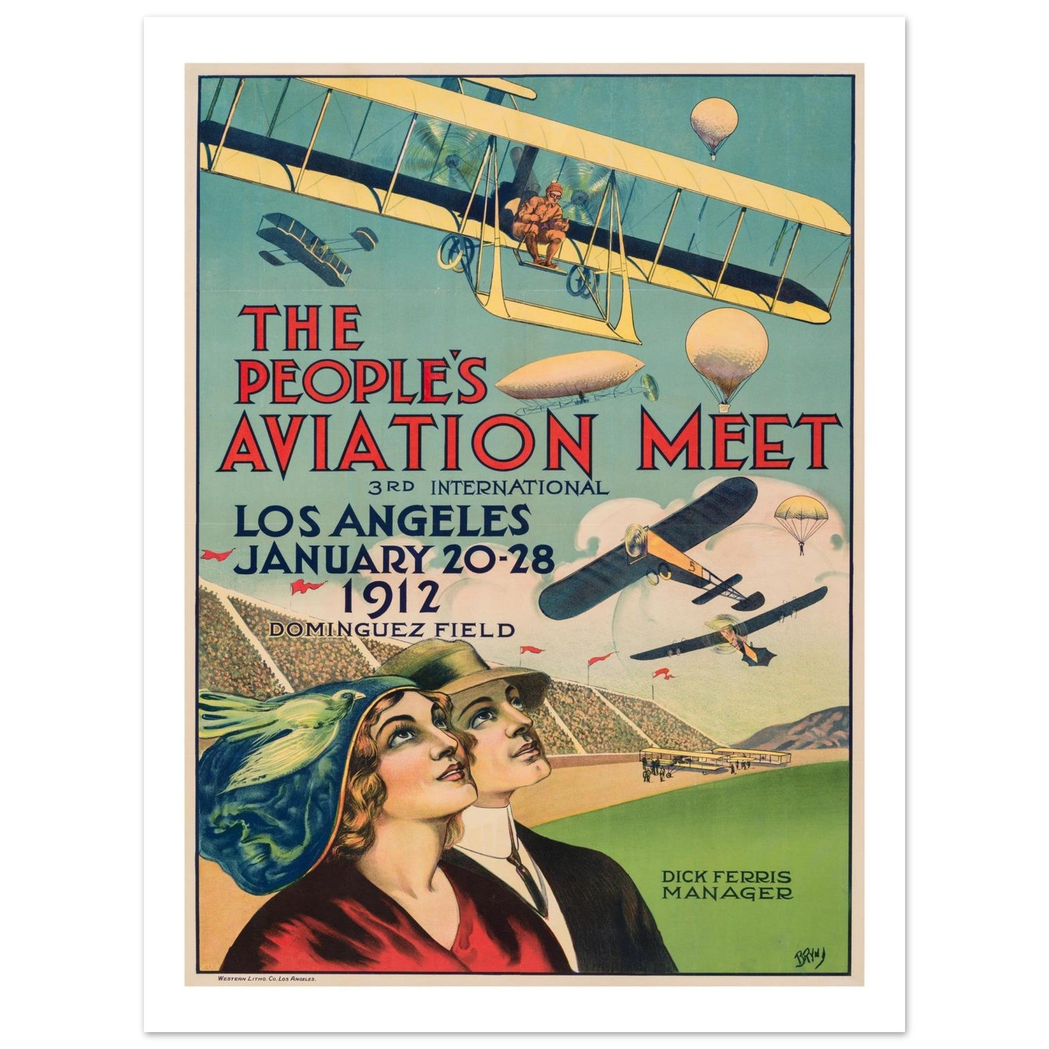 The People’s Aviation Meet - 1912 Los Angeles - Transit Art