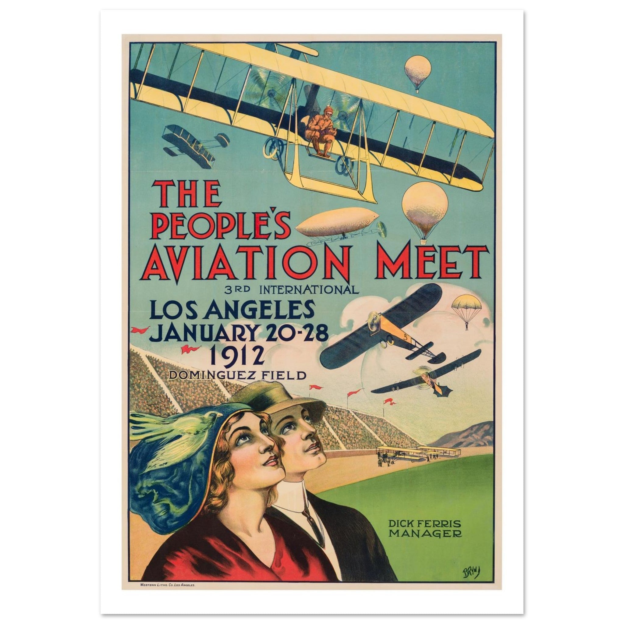 The People’s Aviation Meet - 1912 Los Angeles - Transit Art