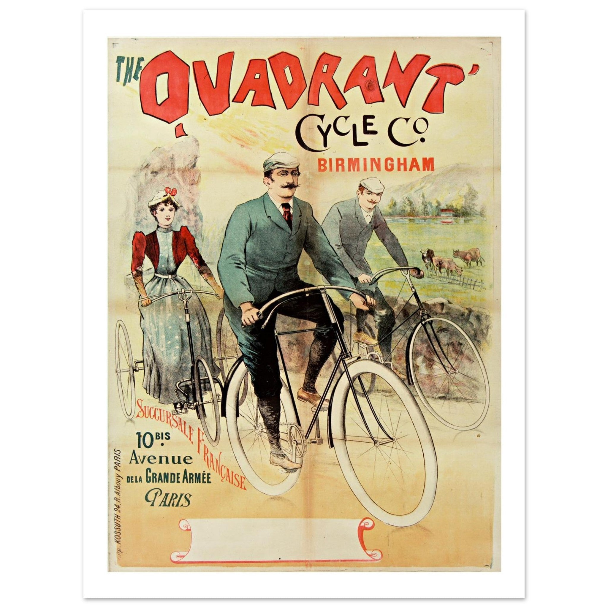 The Quadrant Cycle Company Birmingham Poster - Transit Art