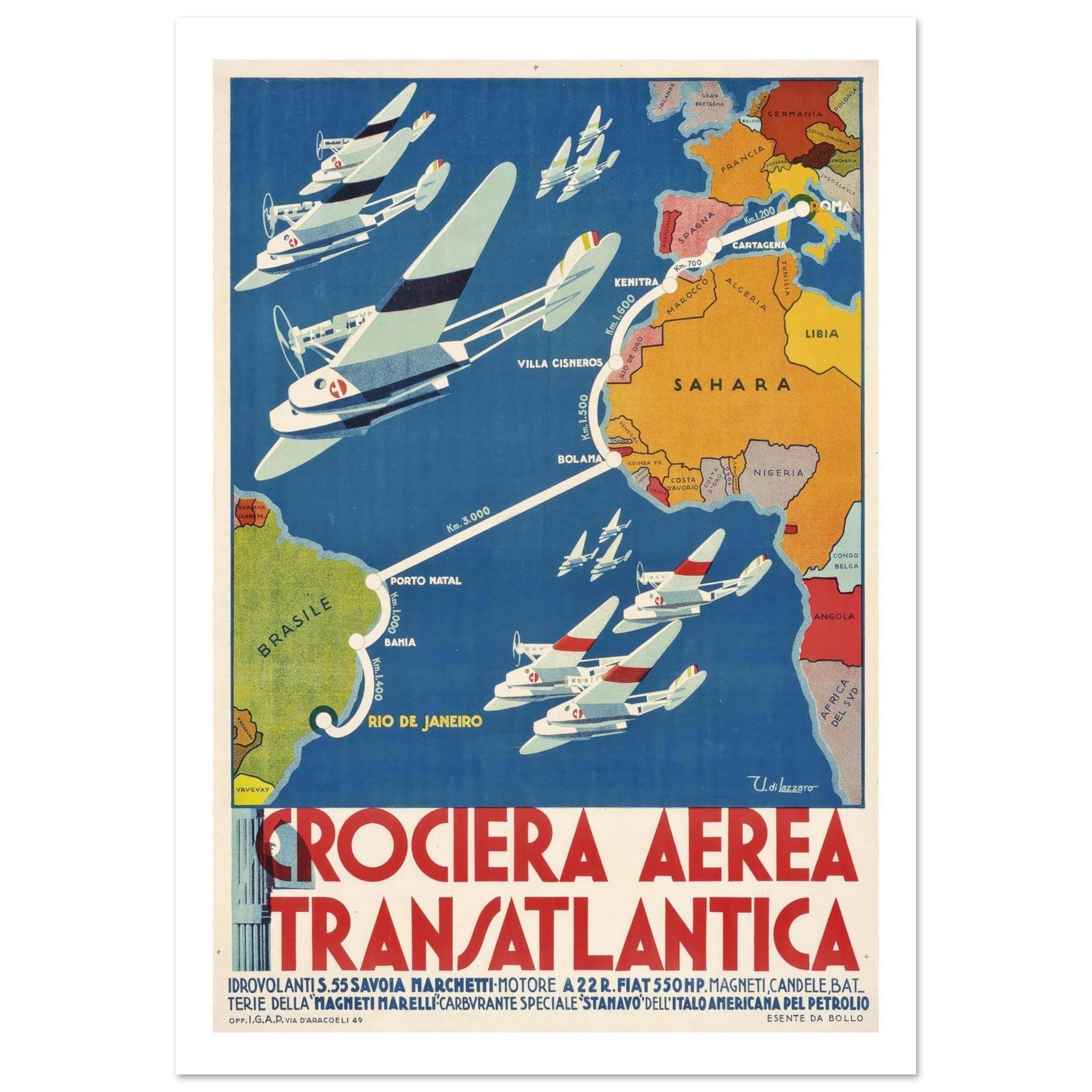 Transatlantic Air Cruise - Transit Art