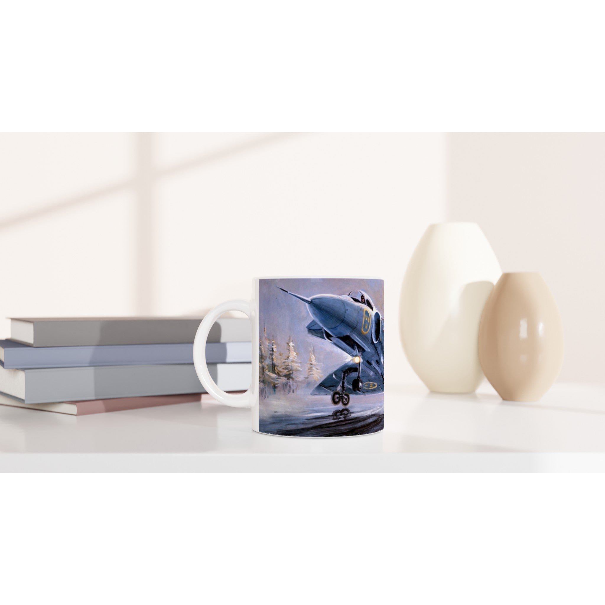 Viggen during landing - Mug - Transit Art