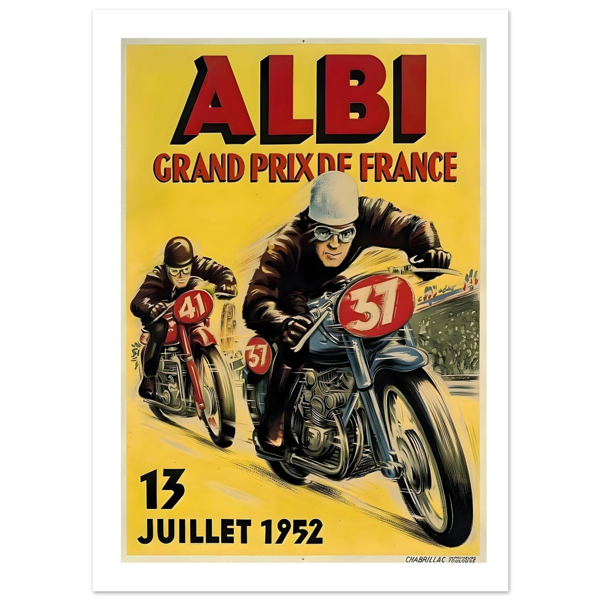 Vintage 1952 Albi Grand Prix France - Transit Art