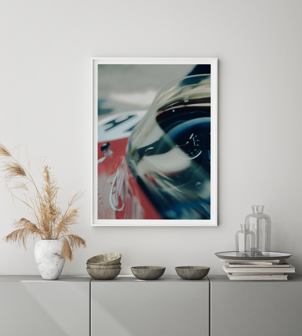 A detail photo taken with Hasselblad camera of the March F1 car 