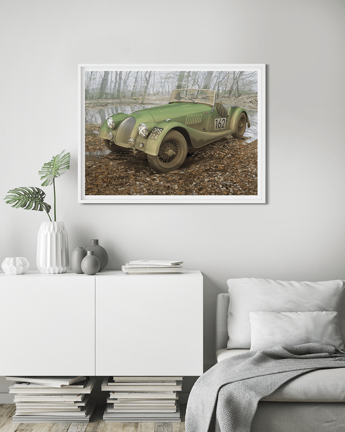 For Hillclimb, Morgan during rally. Illustration with incredible techniques and details. When it comes to dominating the hills, Morgan sports cars have left an indelible mark. These exceptional machines possess a perfect balance between raw horsepower and