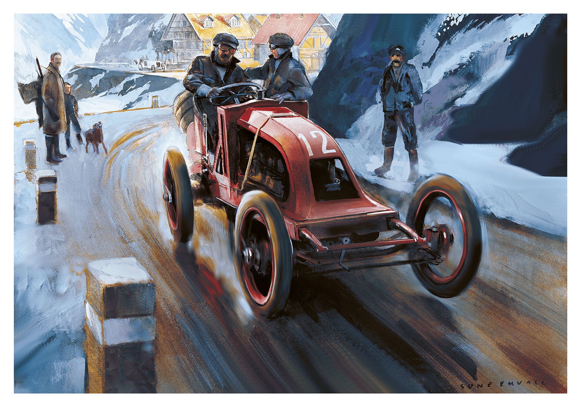 Rally in the Alps, Early 20th century rally in the alps. At the turn of the 20th century, rally events started gaining popularity in Europe, particularly in the Alpine regions. These races, characterized by their demanding terrain and challenging weather